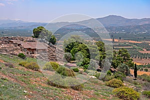 Phaistos palace archaeological site on Crete