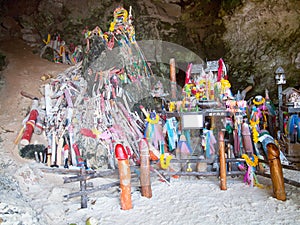 Phallus shrine at Railay Beach, Thailand