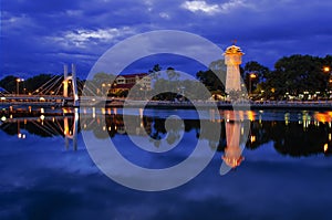 Phan Thiet Water Tower on Ca Ty River.