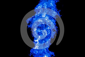 Phantom blue fire flames blazing fiery burning