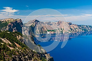 Phantom ship and Reflections in Crater lake