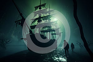 Phantom Shipwrecked Sailor Ghosts Shadows