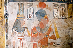 Pharaoh Amenhotep III and Queen Tiy