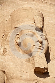 Pharaoh head sculpture