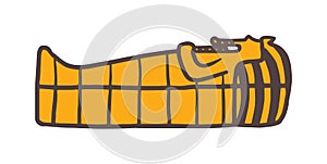 Pharaoh sarcophagus vector