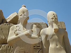 Pharaoh statues, Karnak Temple, Luxor, Egypt