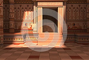 Pharaohs Palace 3D Illustration photo