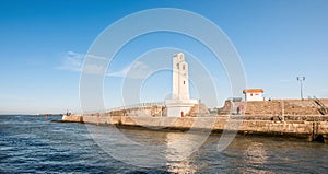 phare d\'alignement pour les bateaux dans la ville Saint-jean-de-luz en nouvelle-aquitaine