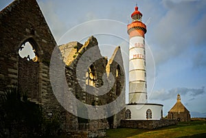 Phare de Saint Mathieu, Plougonvelin,Finistere, Brittany, France