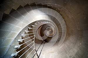 Phare des Baleines, Isle du Re, France. Internal staircase.