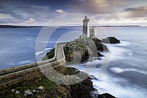 Phare du Petit Minou at sunset.