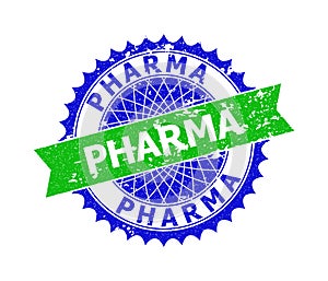 PHARMA Bicolor Rosette Unclean Stamp