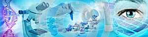 Pharmaceutical and biochemistry research concept photo