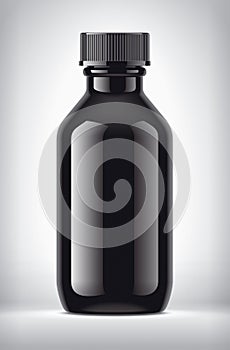 Pharmaceutical bottle on background.