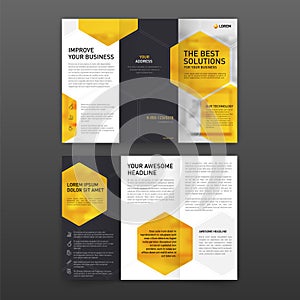 Pharmaceutical brochure tri fold template