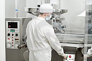 Pharmaceutical factory worker