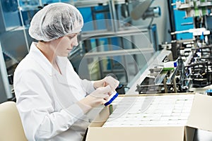 Pharmaceutical factory worker