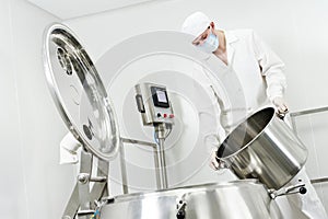 Pharmaceutical factory worker