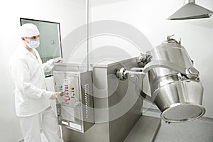 Pharmaceutical factory worker