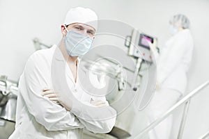 Pharmaceutical factory worker