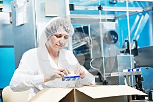 Pharmaceutical factory worker