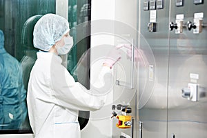 Pharmaceutical factory worker