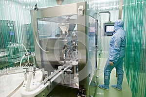 Pharmaceutical factory worker