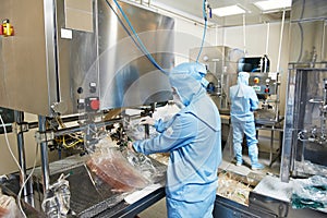 Pharmaceutical factory worker