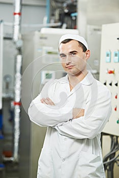 Pharmaceutical factory worker