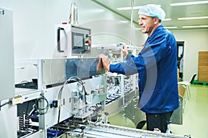 Pharmaceutical factory worker