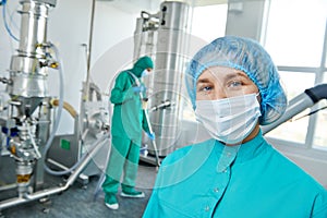 Pharmaceutical factory worker