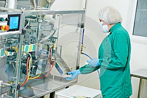 Pharmaceutical factory worker