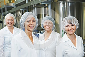 Pharmaceutical factory workers