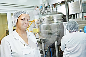 Pharmaceutical factory workers