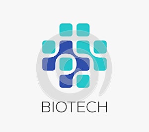 Pharmaceutical, healthcare and medical concept logo, symbol