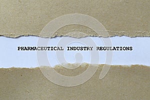 pharmaceutical industry regulations on white paper