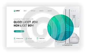 Pharmaceutical Landing page template