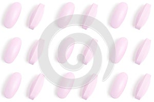 Pharmaceutical medicine pills isolated on white background