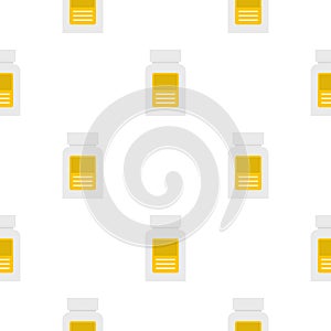 Pharmaceuticals bottle pattern seamless
