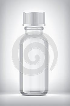 Pharmaceuticals bottles on background.