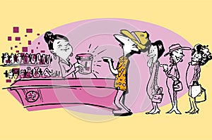 Pharmacist and client (male)