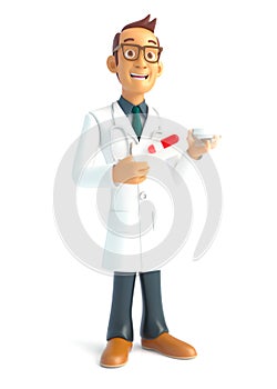 Pharmacist issues a presciption and tablets under new dispensing rules