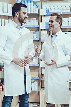 Pharmacists is Talking with Each Other