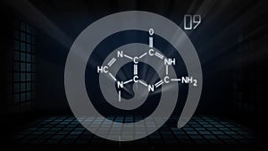 Pharmacology animated laser show