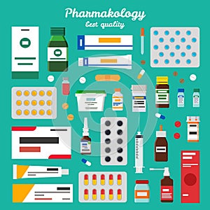 Pharmacology Best Quality Vector Illustration