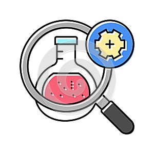 pharmacology research biomedical color icon vector illustration