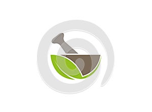 Pharmacy bio and naturel recipe logo design