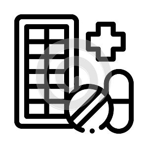 Pharmacy Biohacking Icon Vector Illustration