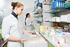 Farmacia chimico donne farmacia 