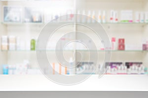 Pharmacy drugstore background concept.